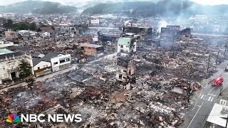 Drone video shows scale of Japan earthquake devastation