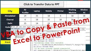 VBA to Transfer Data from Excel to Powerpoint - VBA Tutorial to Automate Excel Powerpoint