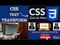 css text transform| css  course for beginners| Html& css| css tutorial|By Ruchi Mahajan|