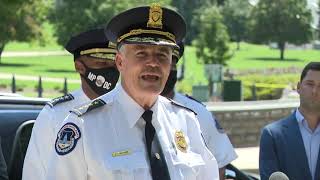 Police give an update after bomb threat near US Capitol