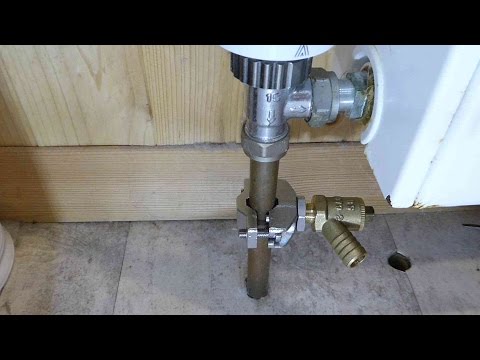 How to fit a drain cock without draining down the heating system How to fit a drain cock without draining down the heating system