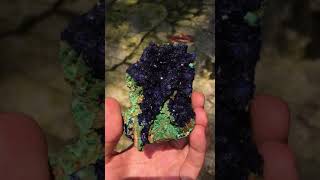 Azurite with Malachite | 片狀 藍銅礦 孔雀石 共生 標本