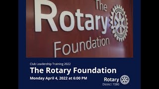 CLT 2022 - Rotary Foundation