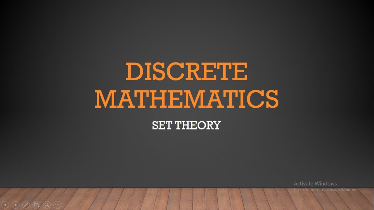 SET THEORY - DISCRETE MATHEMATICS - YouTube