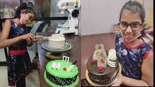 Little Girl Making Chocolate Cake Tutorial