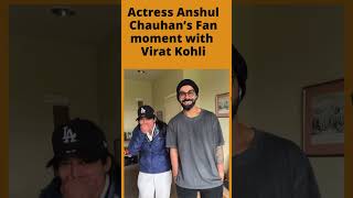 Anshul Chauhan can't control her emotions on meeting Virat Kohli #shorts #viratkohli #anshulchauhan