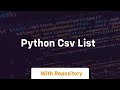 python csv list