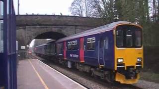 newly painted 150125 and 150233 departure Yate for Gloucester  07.02.12