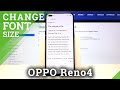 How to Change Font Size in OPPO Reno 4 – Display Settings Changing