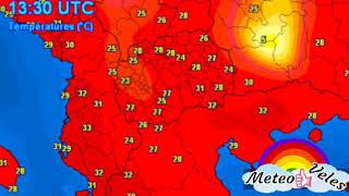 Meteo Veles 17.09.2018 UHMR za temperaturite