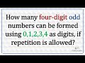 How many 4-digit odd numbers can be formed