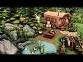 The Sims 4 Tier 2 Tiny Off the Grid Traveler's Wagon with Natural Bath & Shower No CC  | Stop Motion