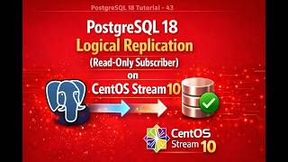PostgreSQL 18 Logical Replication (Read-Only Subscriber) on CentOS Stream 10|Step-by-Step#postgresql