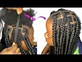 Easy Knotless Box Braid Technique! In 2 hours!! No Feedin method❌