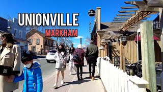 Main Street Unionville, Markham, Toronto, Canada, 4k April 2022