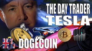 TESLA ACCEPTS DOGECOIN!! - LIVE Trades - The Day Trader - Martyn Lucas