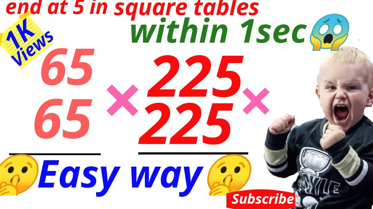 Simple Multiplication Method || Easy Multiplication || Maths Tricks ...