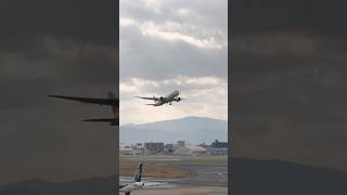 【JA846J】JAL B787-8福岡空港離陸　　#shorts