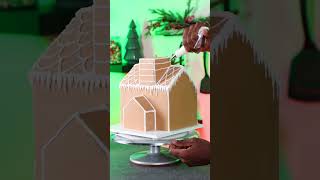 A Gingerbread House made of cake #shorts