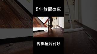 【汚部屋片付け・実践】5年以上放置した床をキレイにしてみた。#shorts