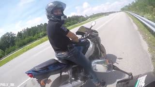 Top 4 Bikers vs Cops Biker With A Gun Gets Pulled Over