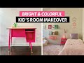 Light & Colorful Kid’s Bedroom Makeover | Renter-Friendly Room Makeover