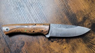 FIDDLEBACK FORGE HUNTER KNIFE REVIEW!!