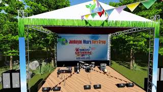 Konsep Layout 3D Gathering Acara dan Event