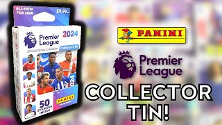 NEW COLLECTOR TIN! | PANINI PREMIER LEAGUE STICKER COLLECTION 2024 | STICKER TIN 10 PACK OPENING