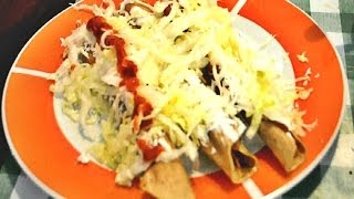 Como hacer Flautas de Res / How to make Flutes of Beef