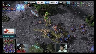 [프로리그2014] 주성욱(KT) vs 강민수(삼성) 3세트 벨시르잔재 -EsportsTV,프로리그