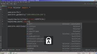 Scrollbar Python Tkinter #46