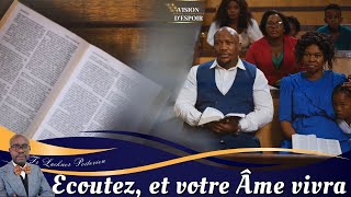 Ecoutez, et Votre Âme Vivra | Fr Luckner Poitevien | Samedi 28 Septembre 2024 | VISION D'ESPOIR TV