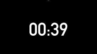 39 seconds countdown timer without alarm