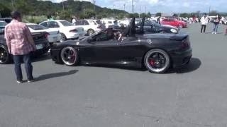 快音を響かせスタート！！ 【 Ferrari 430 Spider】 【 Ferrari 360 Spider】 2016/9/4 エコパ・サンデーラン フェラーリ ４３０スパイダ