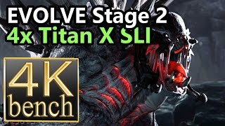 Evolve Stage 2 4K - 4x Titan X SLI 4k gameplay