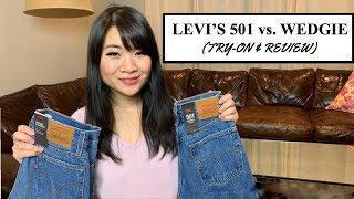 LEVI'S 501 vs WEDGIE FIT JEANS (Comparison, Try On, Review)