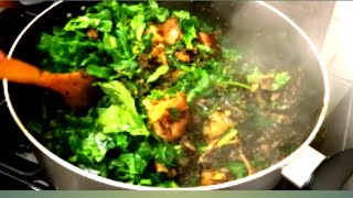 How to make Okazi and spinach soup