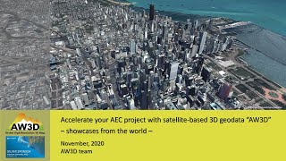 AW3D Webinar at AU2020 - Accelerate your AEC project with satellite-based 3D geodata