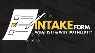 What is an intake form for counseling? - Ehsan Adib Shabahang