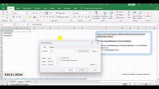 How to Find and Replace Wildcards like AsteriskQuestion MarkTilde in Excel