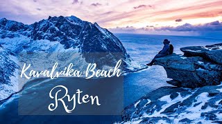 Incredible hiking adventure in Lofoten Norway vlog | Kvalvika Beach and Ryten Peak