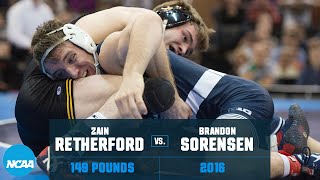 Zain Retherford vs. Brandon Sorensen: 2016 NCAA wrestling title (149 lbs.)