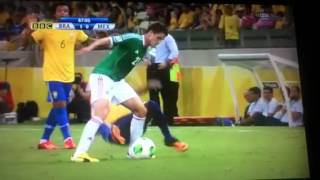 Stupid foul against neymar during BRAZIL v MEXICO