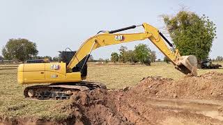 หล่อจัด CAT320GX 4สูบ บุ้งกี๋0.9คิว ขุดสระติดปีก คนขับฝีมือ excavator