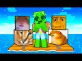 One Slime Block on a MEME RAFT in Minecraft!