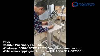 Pneumatic Type Mesh Bag Clipping Machine(Double Clip without Cutting)