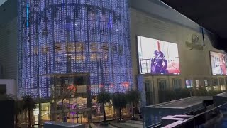 Security outside mall in Bangkok as shoppers flee after hearing reports of gunshots