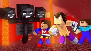 MINECRAFT CON NOOBS - INVOCAMOS AL WITHER ¿SALDRA BIEN? #39