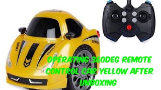 Operating/Playing Remote Control 360Degree Car After Unboxing LUCKY'S JOURNEY